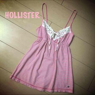 ホリスター(Hollister)のHOLLISTER★ボーダーレースキャミ(キャミソール)