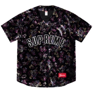 シュプリーム(Supreme)のSupreme Floral Velour Baseball Jersey(シャツ)