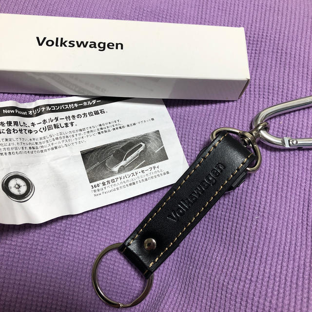 Volkswagen(フォルクスワーゲン)の本革 Volkswagen passat コンパス付 キーホルダー メンズのファッション小物(キーホルダー)の商品写真