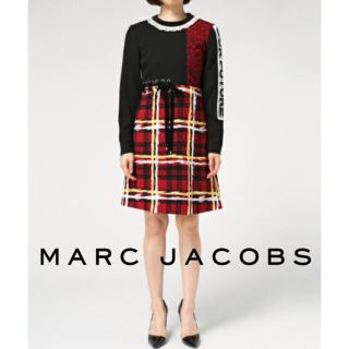 マークバイマークジェイコブス(MARC BY MARC JACOBS)のMARC JACOBS 美品 レーシングドレス マークジェイコブス　ワンピース(ひざ丈ワンピース)