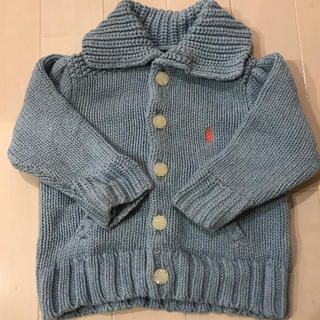 ラルフローレン(Ralph Lauren)のラルフローレン　水色　綿セーター(ニット/セーター)