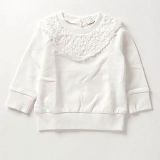 ブランシェス(Branshes)の新品 ブランシェス 花柄レース 長袖トレーナー 100(Tシャツ/カットソー)