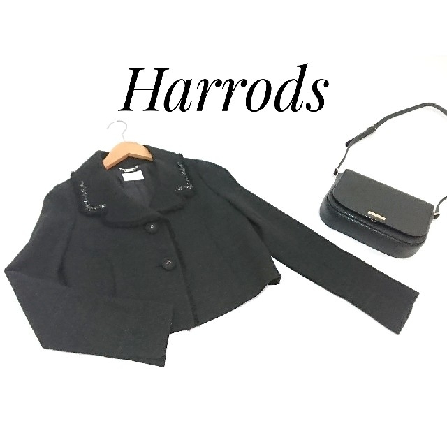 Harrods ハロッズ  ジャケット ブラック レディース