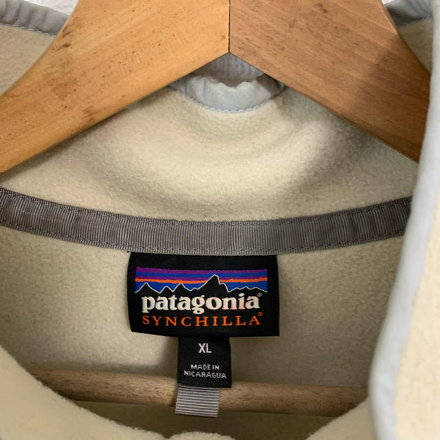 patagonia(パタゴニア)の超希少！パタゴニア  Patagonia バイカラー　ベージュ　ホワイト メンズのトップス(パーカー)の商品写真