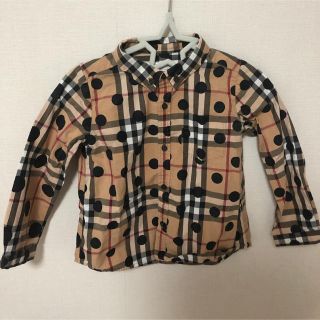 バーバリー(BURBERRY)のバーバリー ベビー　人気　シャツブラウス　2Y 92センチ(ブラウス)