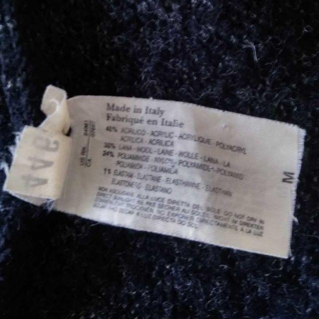 Sisley(シスレー)のSISLEY ジップアップニットカーディガン M グレー イタリア製 シスレー メンズのトップス(カーディガン)の商品写真