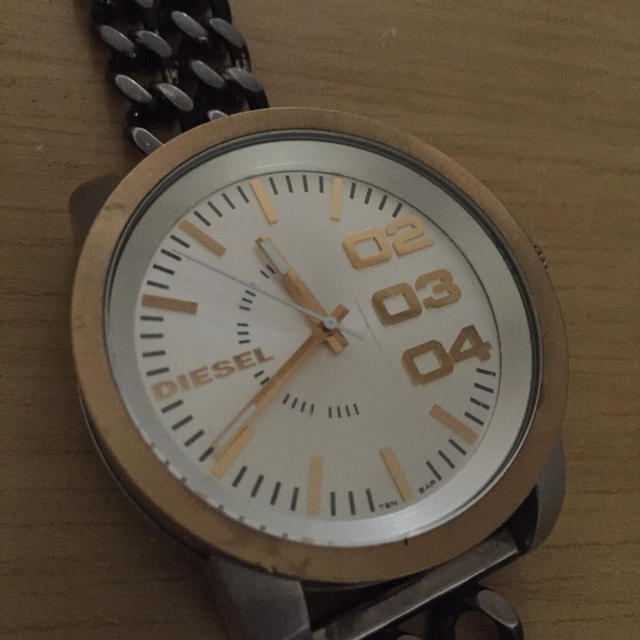 ディーゼル 腕時計 DZ-1559  稼働品 チェーン ブレスウォッチ