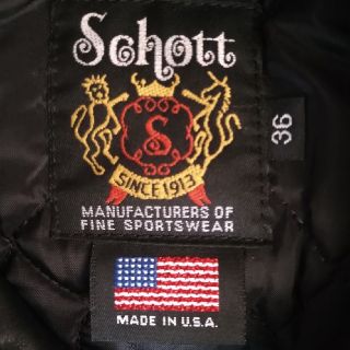 ショット(schott)のミッキー ライダース ボタン確認用(レザージャケット)