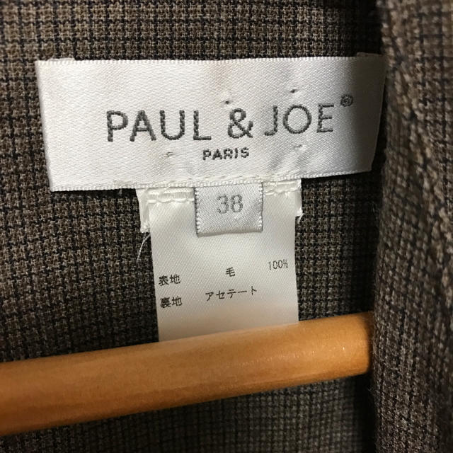 PAUL & JOE(ポールアンドジョー)のPAUL&JOE ポールアンドジョー ワンピース チェック 38 ブラウン 茶 レディースのワンピース(ひざ丈ワンピース)の商品写真