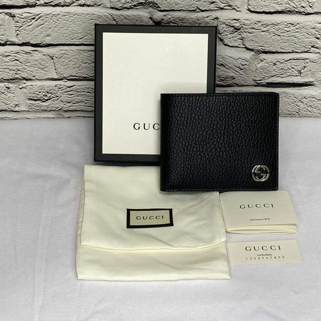 Gucci(グッチ)の【大型値引き中！！】新品未使用 GUCCI ダブルG ブルー 折り財布　お札入れ メンズのファッション小物(折り財布)の商品写真