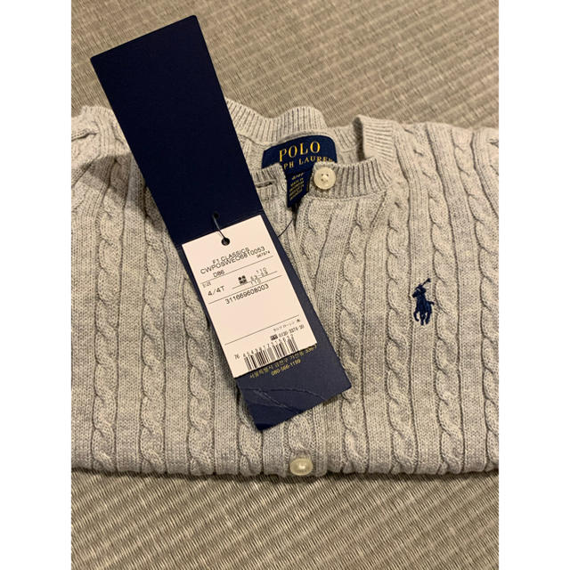 POLO RALPH LAUREN(ポロラルフローレン)のPOLO RALPHLAUREN　カーディガン キッズ/ベビー/マタニティのキッズ服女の子用(90cm~)(カーディガン)の商品写真