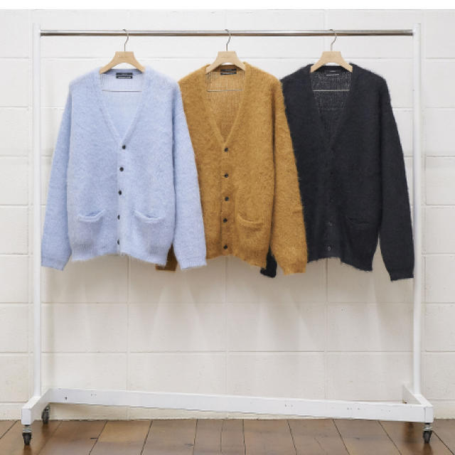 メンズ即完売　unused mohair knit cardigan アンユーズド