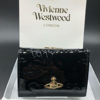 ヴィヴィアンウエストウッド(Vivienne Westwood)の【新品・正規品】ヴィヴィアン ウエストウッド 折財布 110 黒　プレゼント(財布)