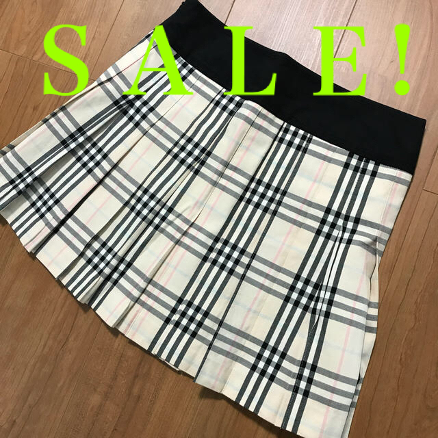 強化 完売品バーバリースカート ピンクチェック Burberrybluelabel