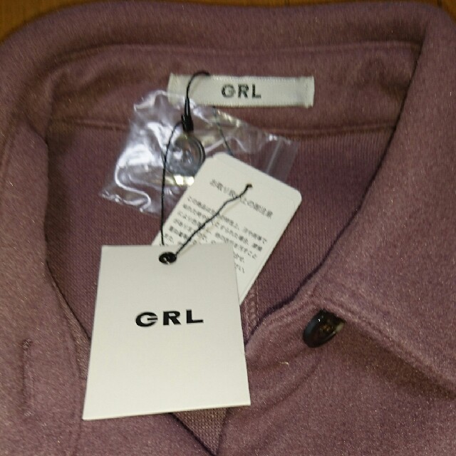 GRL(グレイル)の新品未使用 グレイル CPOジャケット シャツ パープル フリー M L レディースのジャケット/アウター(その他)の商品写真