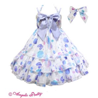 アンジェリックプリティー(Angelic Pretty)のangelic pretty dream marine ジャンパースカート シロ(ひざ丈ワンピース)