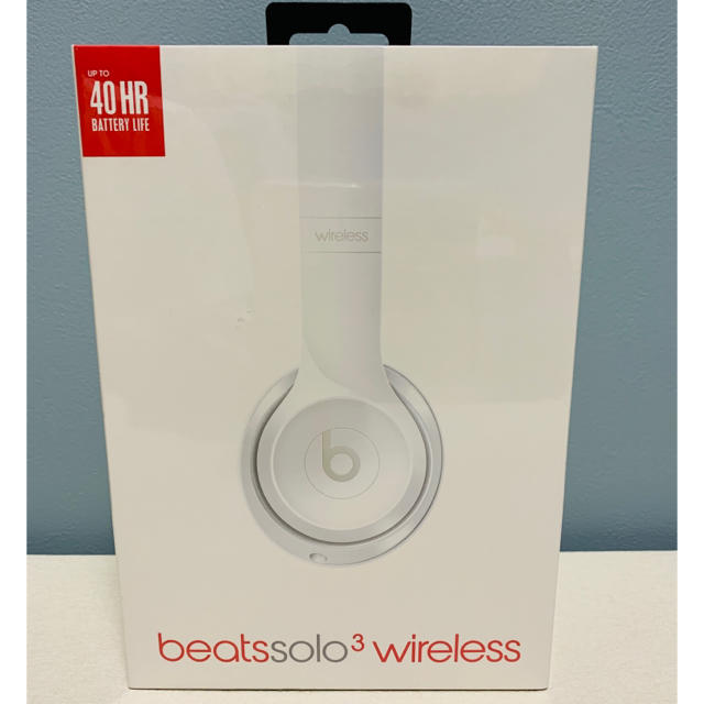 Beats Solo3 Wirelessオンイヤーヘッドフォン  グロスホワイト215g同梱物