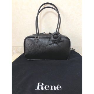 ルネ(René)のRene ルネ ♡ ハンドバッグ　バック　アリア　サイズS ブラック(ハンドバッグ)