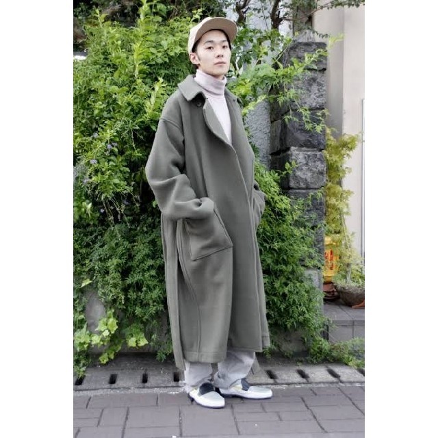 メンズATHA 19AW Double Melton Maxi Coat ロングコート