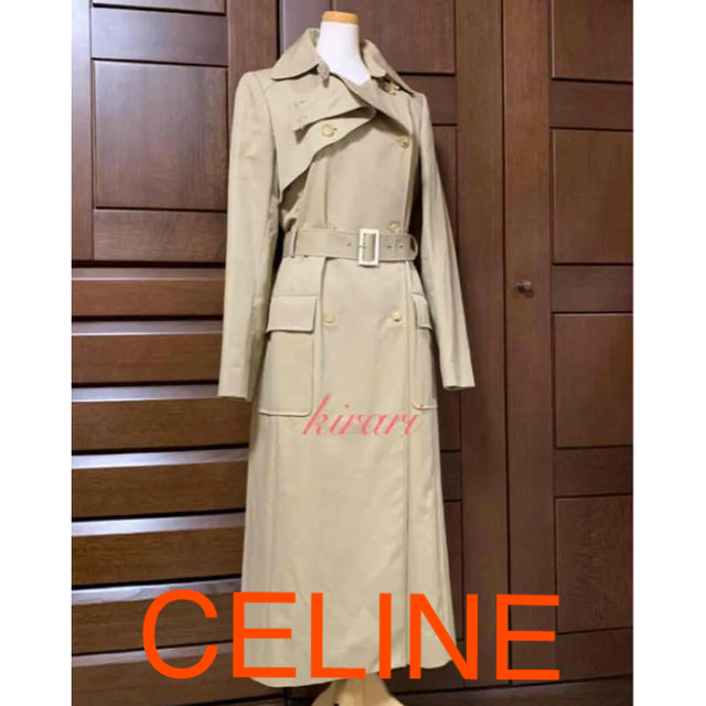 セリーヌ CELINE トレンチコートマキシ丈 次ページ追加お写真あり要確認