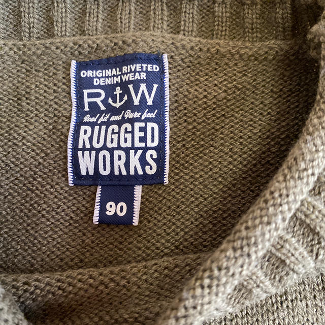 RUGGEDWORKS(ラゲッドワークス)のラゲットワークス　セーター　90 キッズ/ベビー/マタニティのキッズ服女の子用(90cm~)(Tシャツ/カットソー)の商品写真