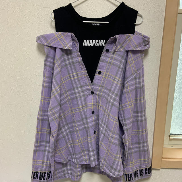 ANAP Kids(アナップキッズ)のシャツ キッズ/ベビー/マタニティのキッズ服女の子用(90cm~)(ブラウス)の商品写真