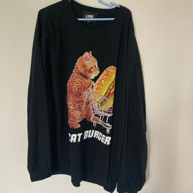 MILKBOY(ミルクボーイ)のMILKBOY CAT BURGERS L.S. Tシャツ 3XL BIGロンT メンズのトップス(Tシャツ/カットソー(七分/長袖))の商品写真