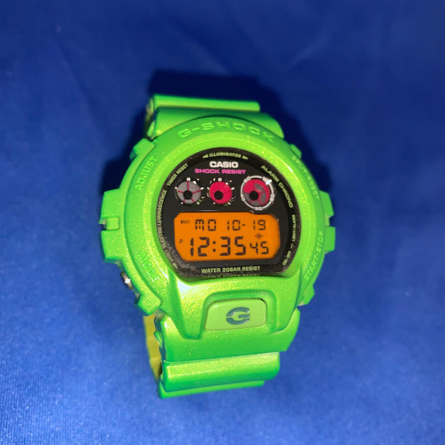 腕時計(デジタル)カシオ　CASIO G-SHOCK DW-6900NB 1289 腕時計　緑色