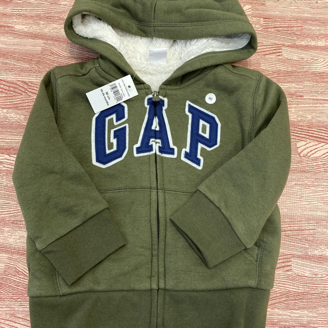 babyGAP(ベビーギャップ)のGAP パーカー キッズ/ベビー/マタニティのキッズ服男の子用(90cm~)(Tシャツ/カットソー)の商品写真