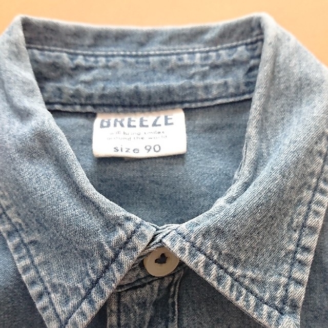 BREEZE(ブリーズ)のBREEZE デニムシャツ 90 キッズ/ベビー/マタニティのキッズ服男の子用(90cm~)(ブラウス)の商品写真