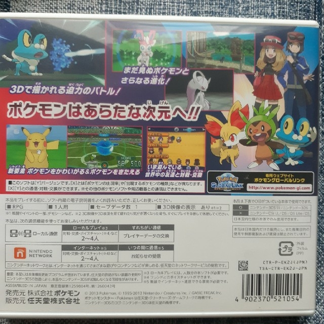 ポケットモンスター Y 3DS エンタメ/ホビーのゲームソフト/ゲーム機本体(携帯用ゲームソフト)の商品写真