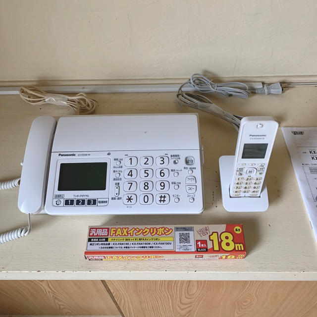 パナソニック　FAX電話＋子機＋インクリボン