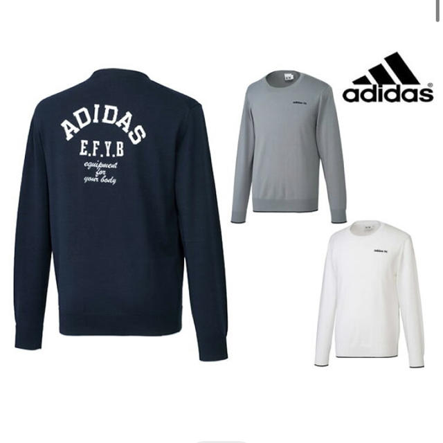 adidas(アディダス)の(#047)アディダス　バックロゴニットセーター　0 メンズのトップス(ニット/セーター)の商品写真