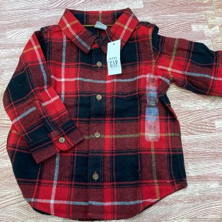 ベビーギャップ(babyGAP)のGAP チェックシャツ　80cm(シャツ/カットソー)