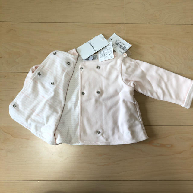 Armani(アルマーニ)のアルマーニ　セットアップ　62cm 新品未使用品 キッズ/ベビー/マタニティのベビー服(~85cm)(セレモニードレス/スーツ)の商品写真