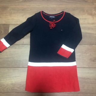 トミーヒルフィガー(TOMMY HILFIGER)の一度のみ着用　美品　ニット　ワンピース(ワンピース)