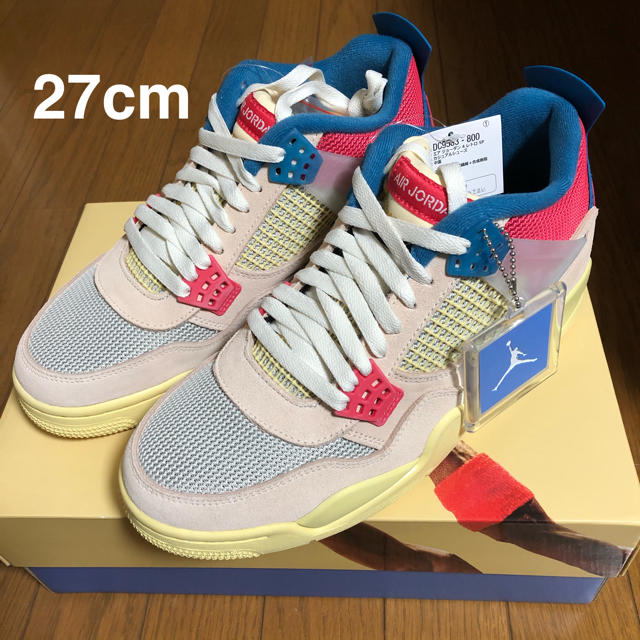 日本産】 - NIKE UNION 27cm SP RETRO 4 JORDAN AIR NIKE スニーカー