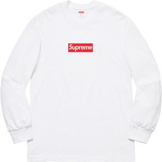 シュプリーム(Supreme)のsupreme Box Logo L/S Tee ホワイト　Sサイズ(Tシャツ/カットソー(七分/長袖))