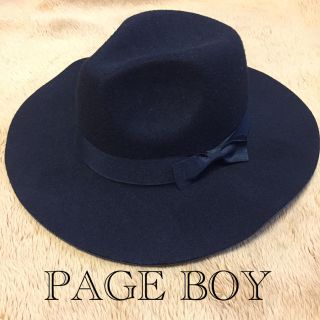 ページボーイ(PAGEBOY)の新品 PAGE BOY ハット 黒 (ハット)