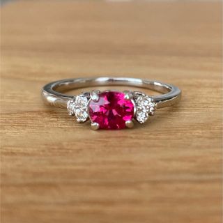 専用⭐️上質レッドと強いテリ⭐️レッドスピネルリング　0.5ct(リング(指輪))