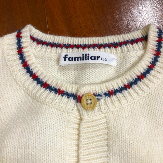 familiar(ファミリア)のファミリアカーディガン キッズ/ベビー/マタニティのキッズ服女の子用(90cm~)(カーディガン)の商品写真