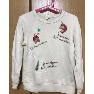 ハッシュアッシュ(HusHush)のHUSHUSH  トレーナー　130 美品(Tシャツ/カットソー)