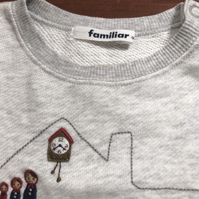 familiar(ファミリア)のファミリアロングTシャツ キッズ/ベビー/マタニティのキッズ服女の子用(90cm~)(Tシャツ/カットソー)の商品写真