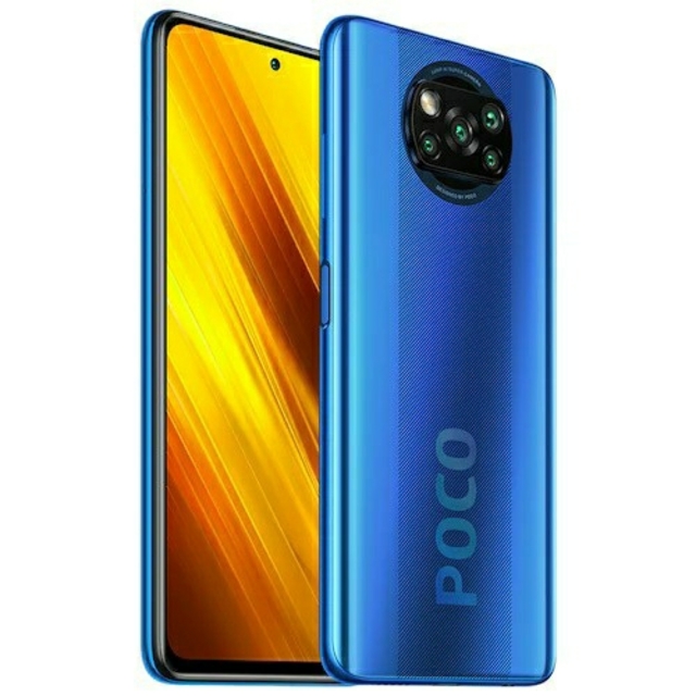 新品 poco X3 NFC 64gb ブルー SIMフリー おまけ付き