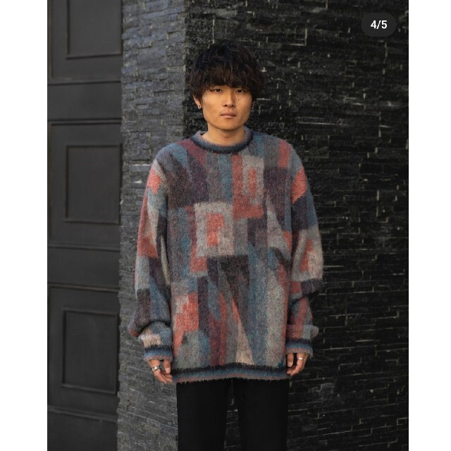 SUNSEA(サンシー)のYOKE 20aw PAUL JACQUARD CREW NECK【新品】 メンズのトップス(ニット/セーター)の商品写真