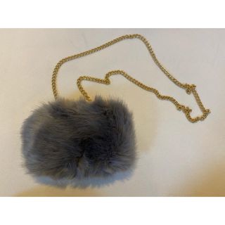 ザラ(ZARA)のZARA フェイクファー　チェーンバック(ショルダーバッグ)