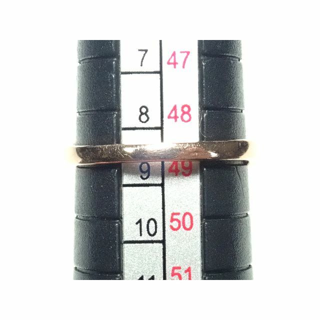 038.K10 指輪 D 0.10ct シンプルリング 9号 レディースのアクセサリー(リング(指輪))の商品写真