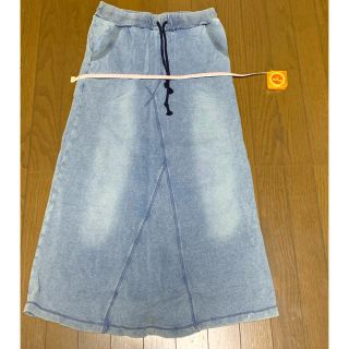 【専用】スカート2点デニム、青系ネイティブ(ロングスカート)