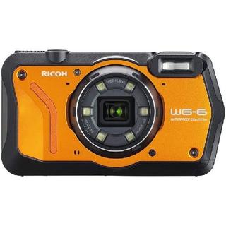 リコー(RICOH)のRICOH WG-6 オレンジ 本格防水カメラ 20メートル防水(コンパクトデジタルカメラ)