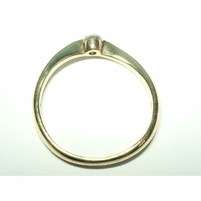 049.K18 指輪 D 0.08ct シンプルダイヤモンドリング 8.5号 レディースのアクセサリー(リング(指輪))の商品写真